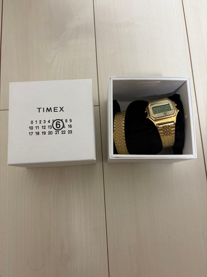 Mm6 Maison Margiela Digital Watches Timex X T80 Gift Set Gold