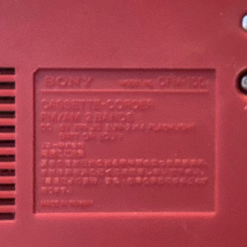 Sony Radios Radio Cassette Players Cfm-100 Fm/Am