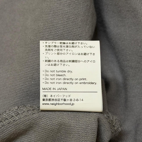 Neighborhood T -Shirt 25Aw Nh Tee Ls-4 252Pcnh-Lt04 Xl