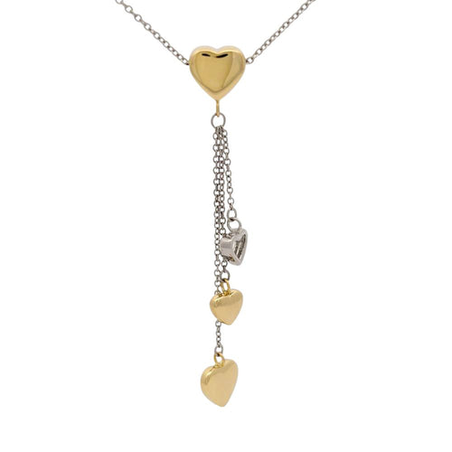 Tiffany Necklace Tiffany&Co. K18Wg 6.4G K18Yg