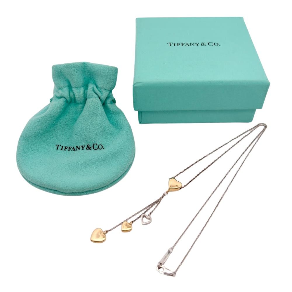 Tiffany Necklace Tiffany&Co. K18Wg 6.4G K18Yg