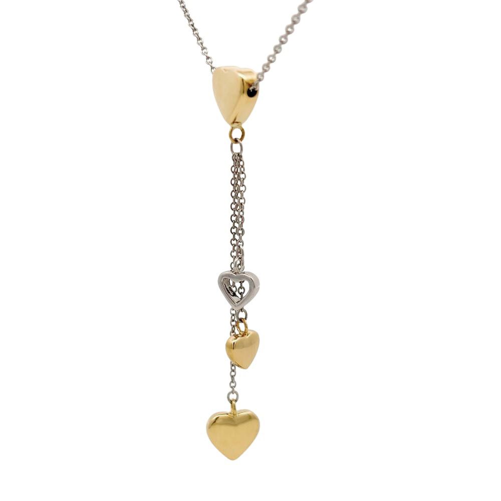 Tiffany Necklace Tiffany&Co. K18Wg 6.4G K18Yg