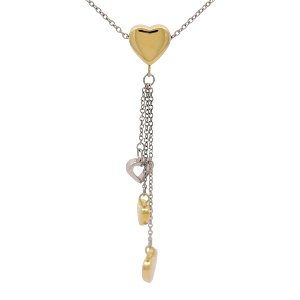 Tiffany Necklace Tiffany&Co. K18Wg 6.4G K18Yg