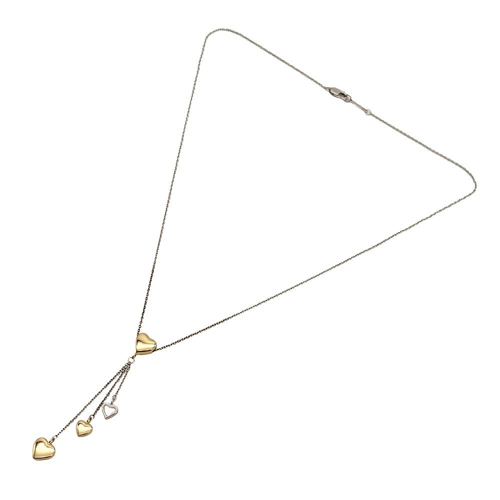 Tiffany Necklace Tiffany&Co. K18Wg 6.4G K18Yg