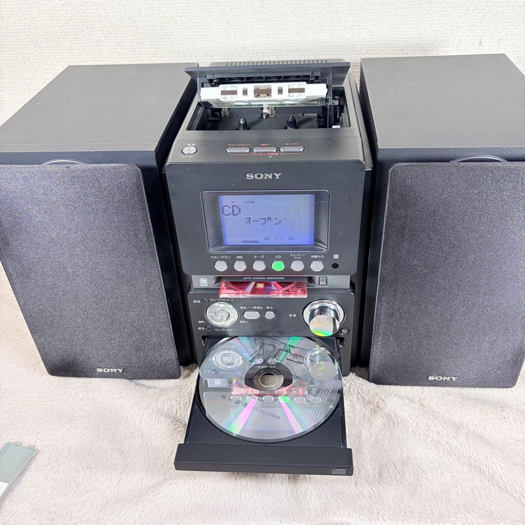 Cd Md Cassette Deck Sony Cmt-M35Wm
