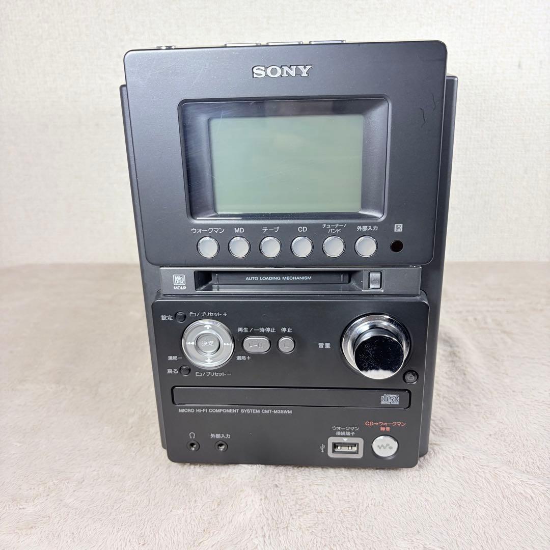 Cd Md Cassette Deck Sony Cmt-M35Wm
