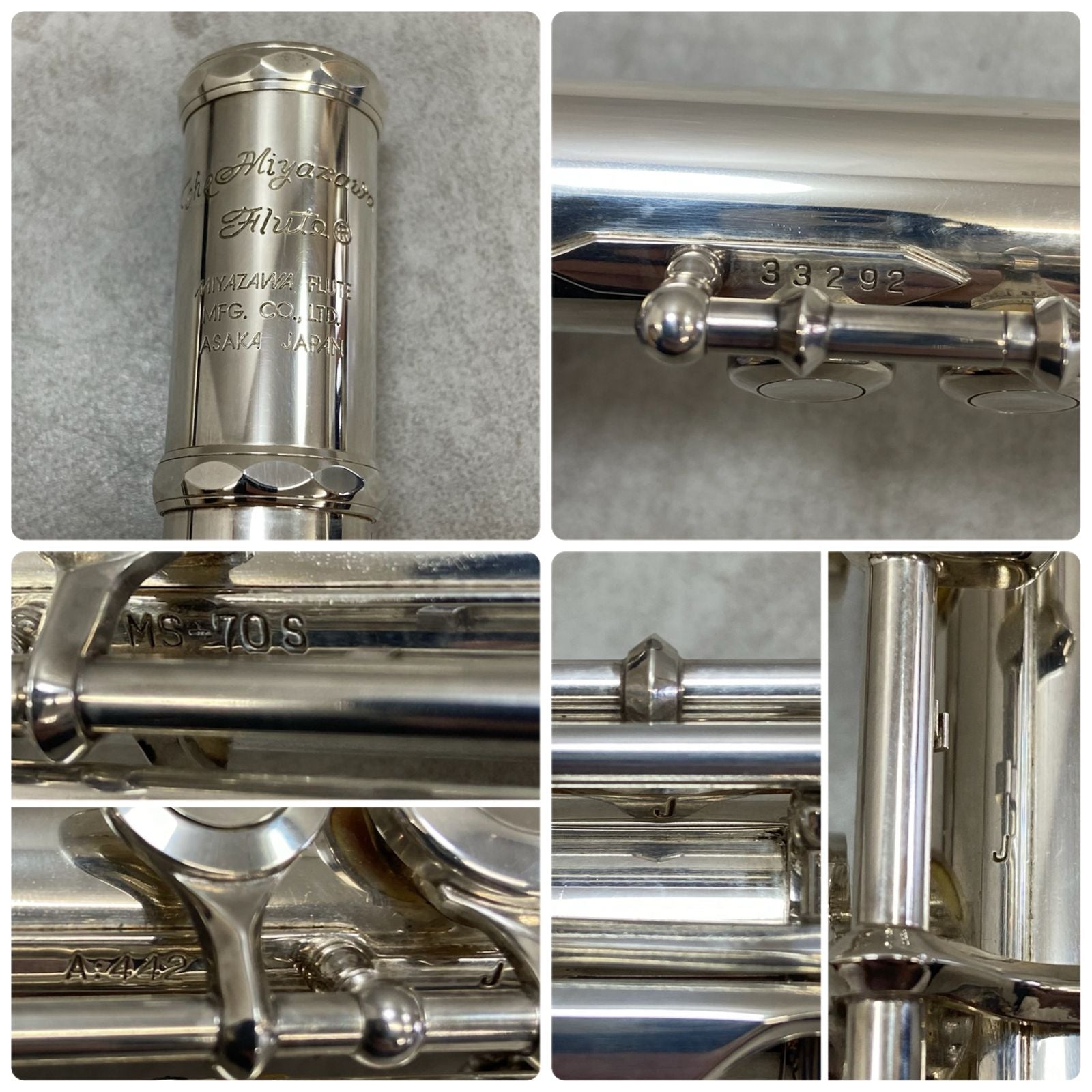 Yamaha Flute Body Ms-70S Miyazawa Silver