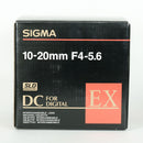 Sigma Lens (Zoom) 10-20Mm F4-5.6 Ex Dc Hsm Ef Ef-S