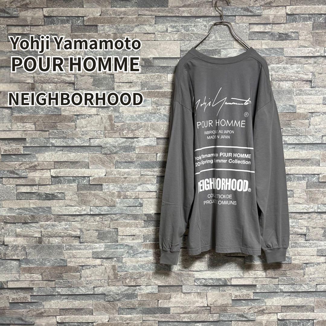 Yohji Yamamoto Pour Homme Medium/Long-Sleeve T-Shirts 24Ss L/S T Gry/Xl