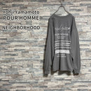 Yohji Yamamoto Pour Homme Medium/Long-Sleeve T-Shirts 24Ss L/S T Gry/Xl