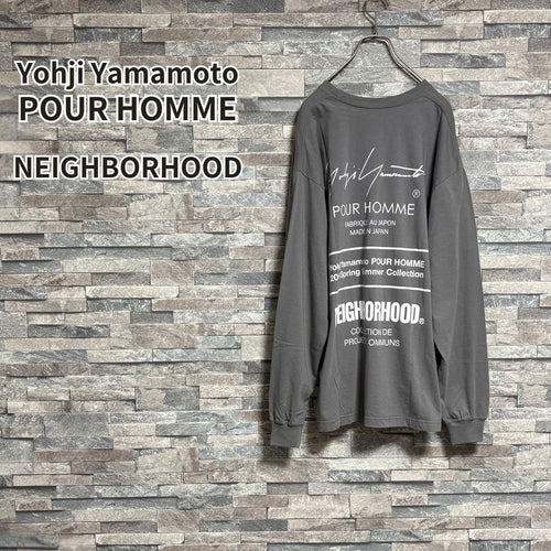 Yohji Yamamoto Pour Homme Medium/Long-Sleeve T-Shirts 24Ss L/S T Gry/Xl