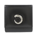 Cartier Coin Case Purse Panthere Black( Silver(