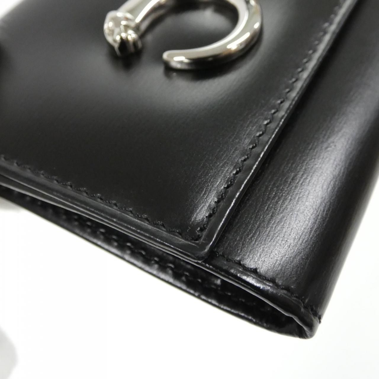 Cartier Coin Case Purse Panthere Black( Silver(