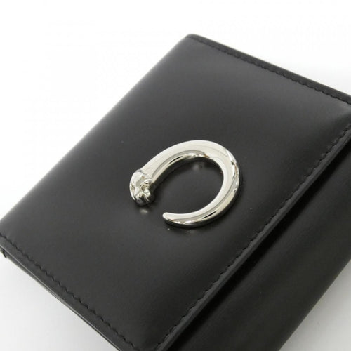 Cartier Coin Case Purse Panthere Black( Silver(