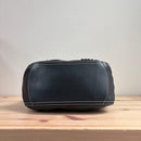 Miu Shoulder Bags Y2K Logo Hobo Bag Leather Black