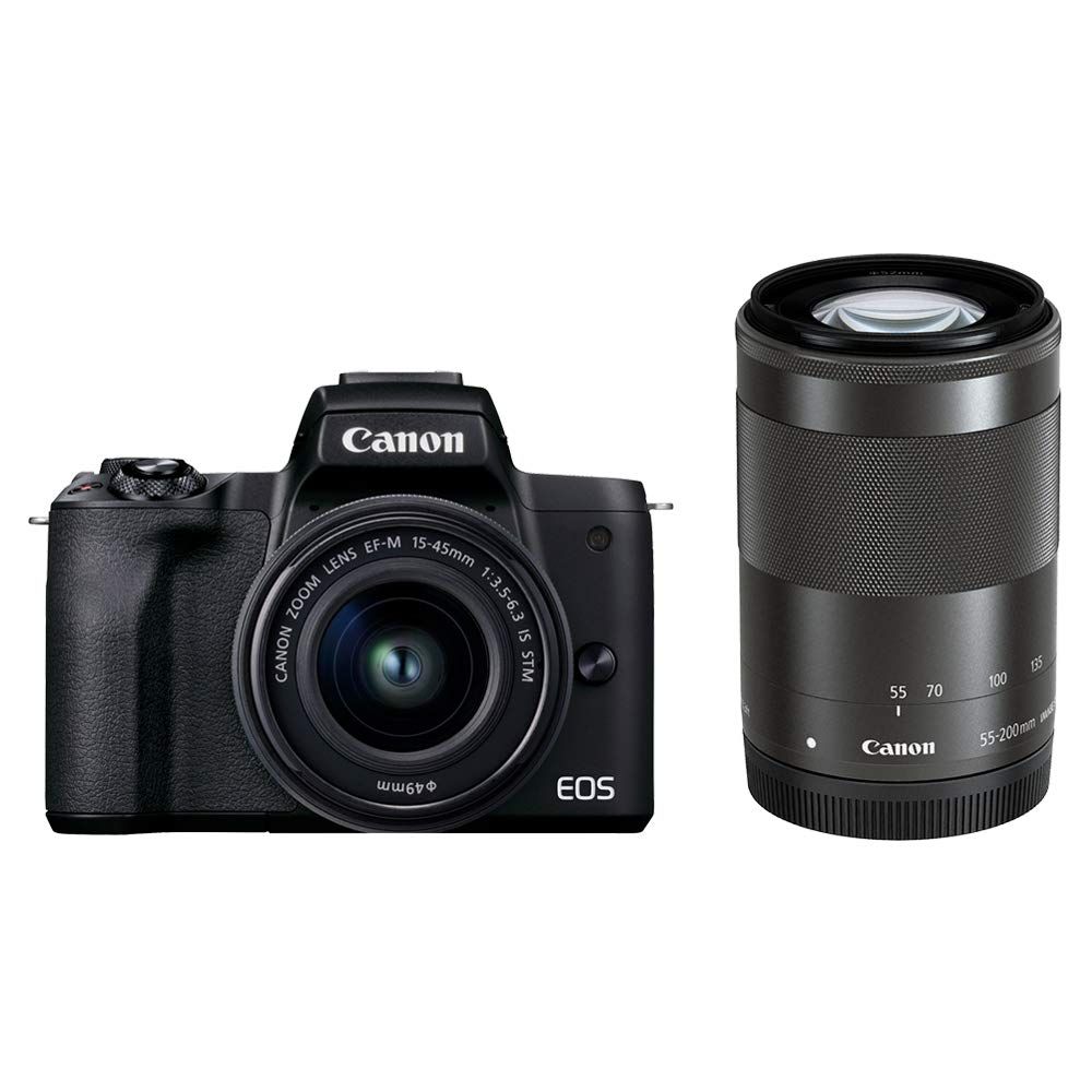 Canon Mirrorless Interchangeable Lips Eos Kiss M2 Kissm2Bk-Wzk