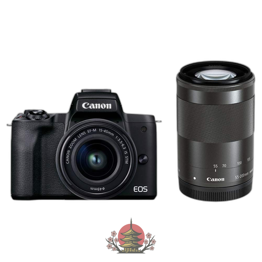 Canon Mirrorless Interchangeable Lips Eos Kiss M2 Kissm2Bk-Wzk