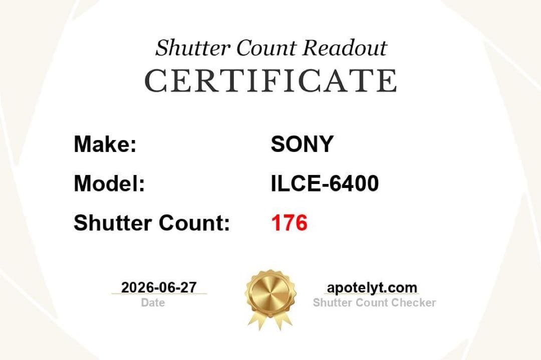 Sony Slr Cameras (Film) 4 6400