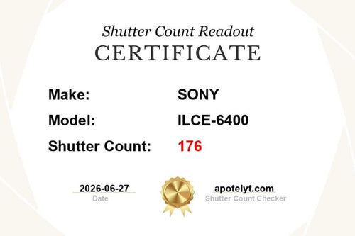 Sony Slr Cameras (Film) 4 6400