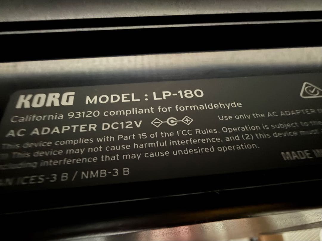 Korg Keyboard Electronic Piano Lp-180 88