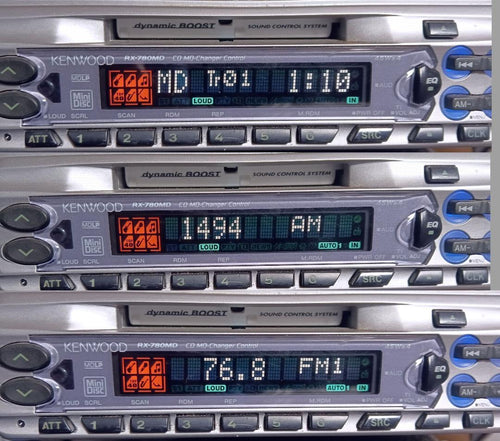 Cd Md Cassette Deck Kenwood Rx-780Md