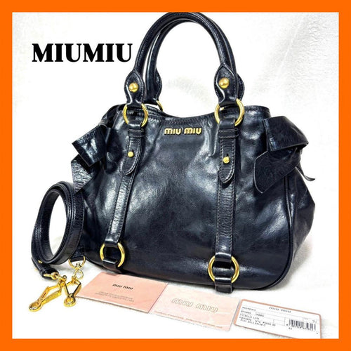 Miu Handbags 2Way Y2K Nero