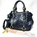 Miu Handbags 2Way Y2K Nero
