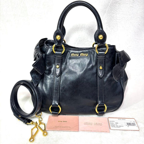 Miu Handbags 2Way Y2K Nero