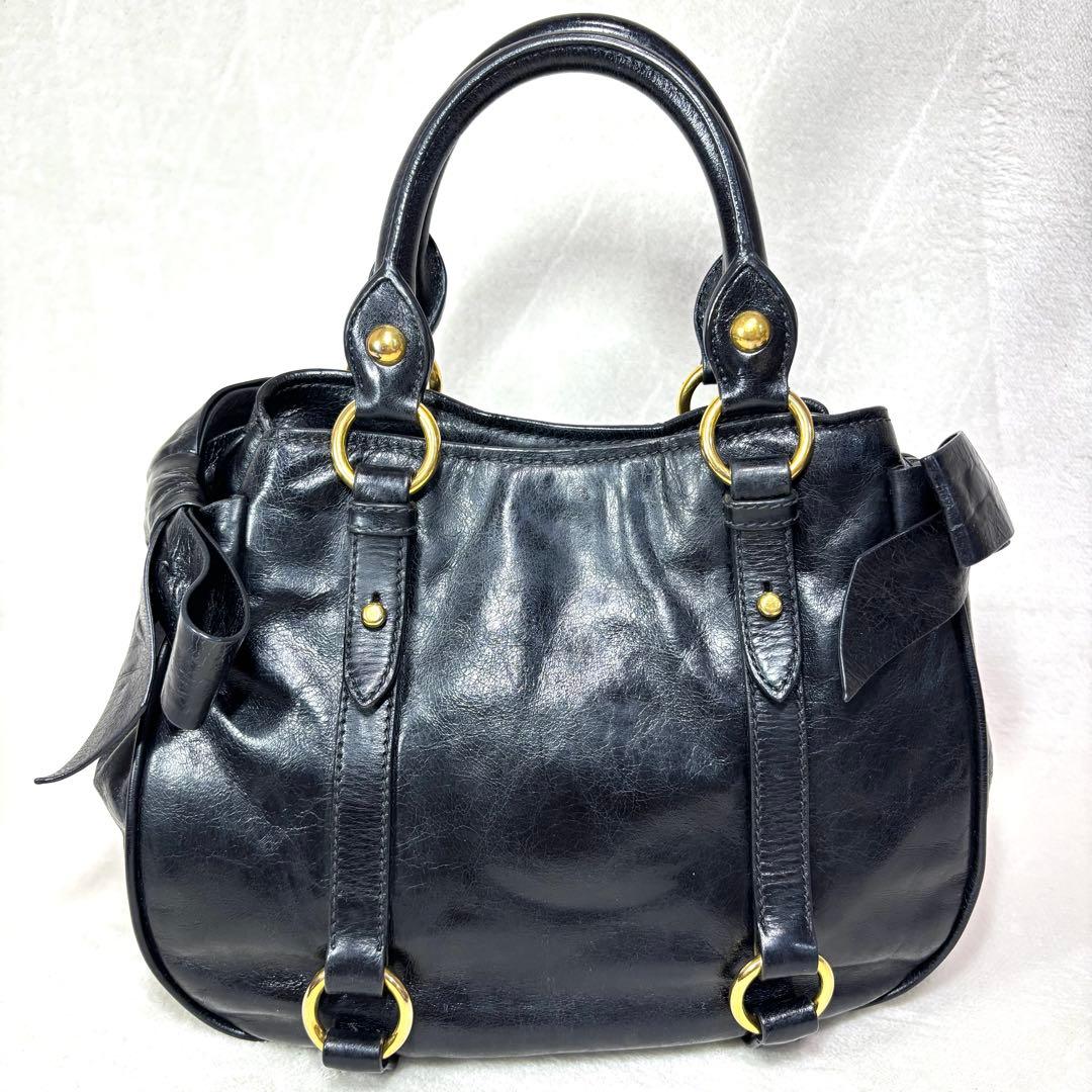 Miu Handbags 2Way Y2K Nero