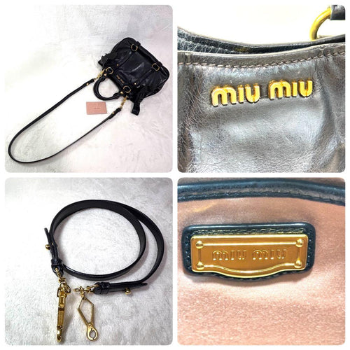 Miu Handbags 2Way Y2K Nero