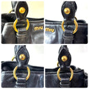 Miu Handbags 2Way Y2K Nero