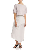 Others Pleats Please Issey Miyake All Squares Asymmetrical Skirt White