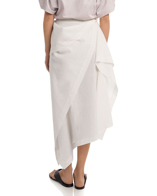 Others Pleats Please Issey Miyake All Squares Asymmetrical Skirt White