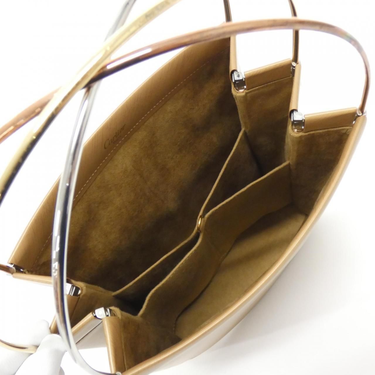Cartier Handbag Trinity L1000523 Beige( Gold+Silver+Pink Gold(