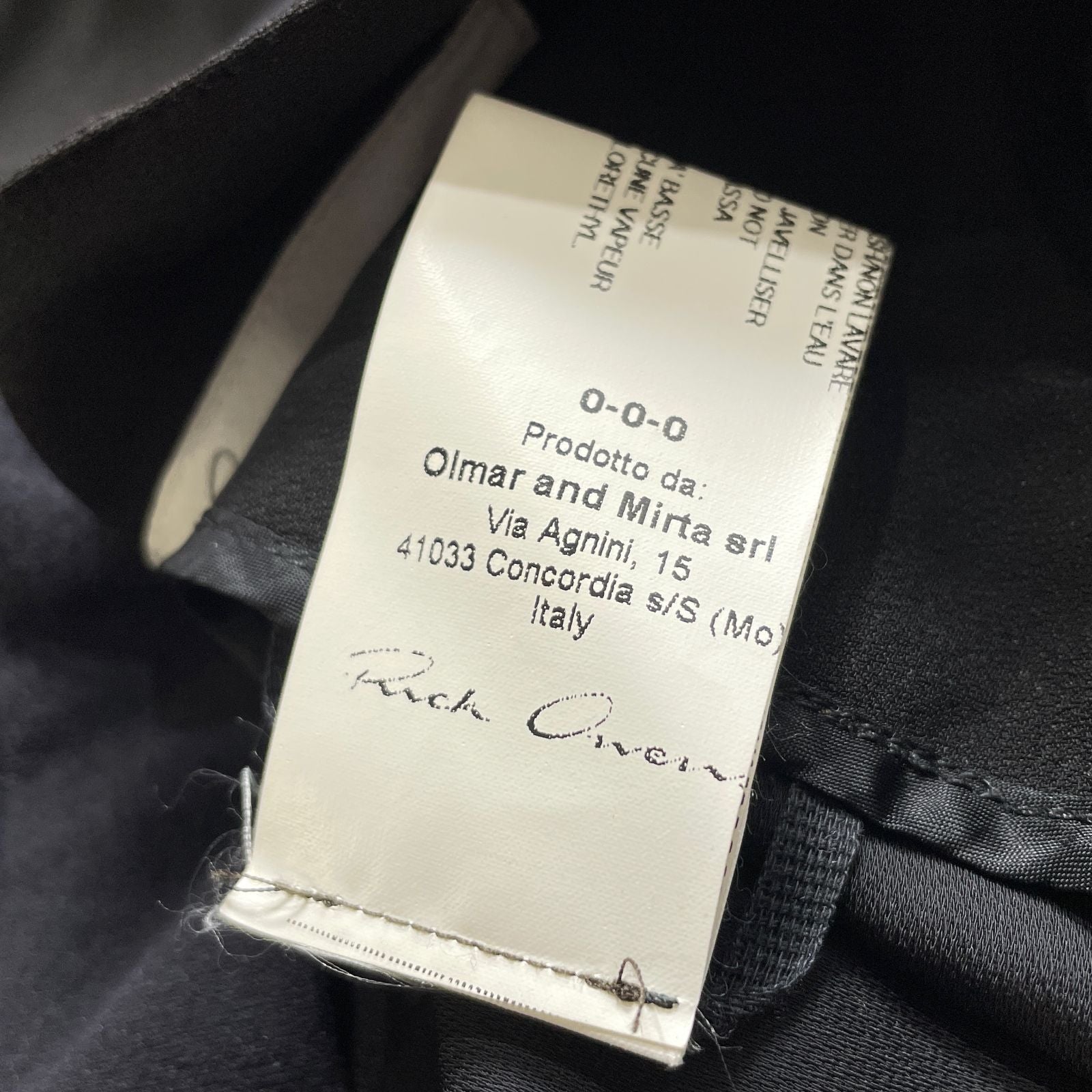 Rick Owens Others Vicious S/S 2014 Drop Crotch Trousers Italy