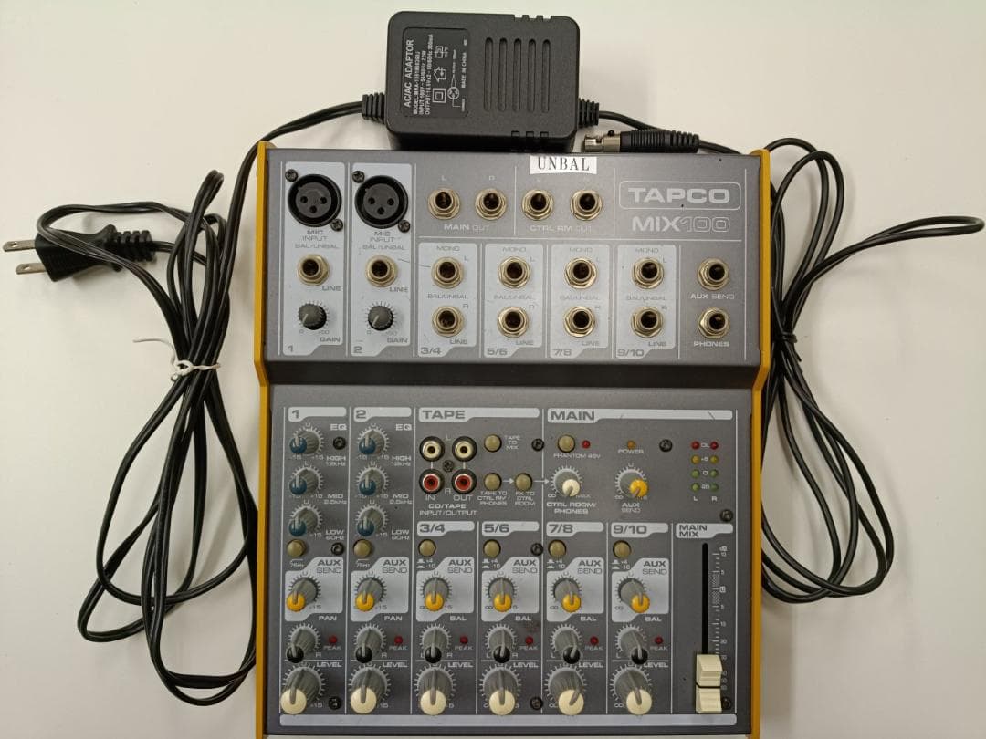 Analog Mixer Tapco Mix100