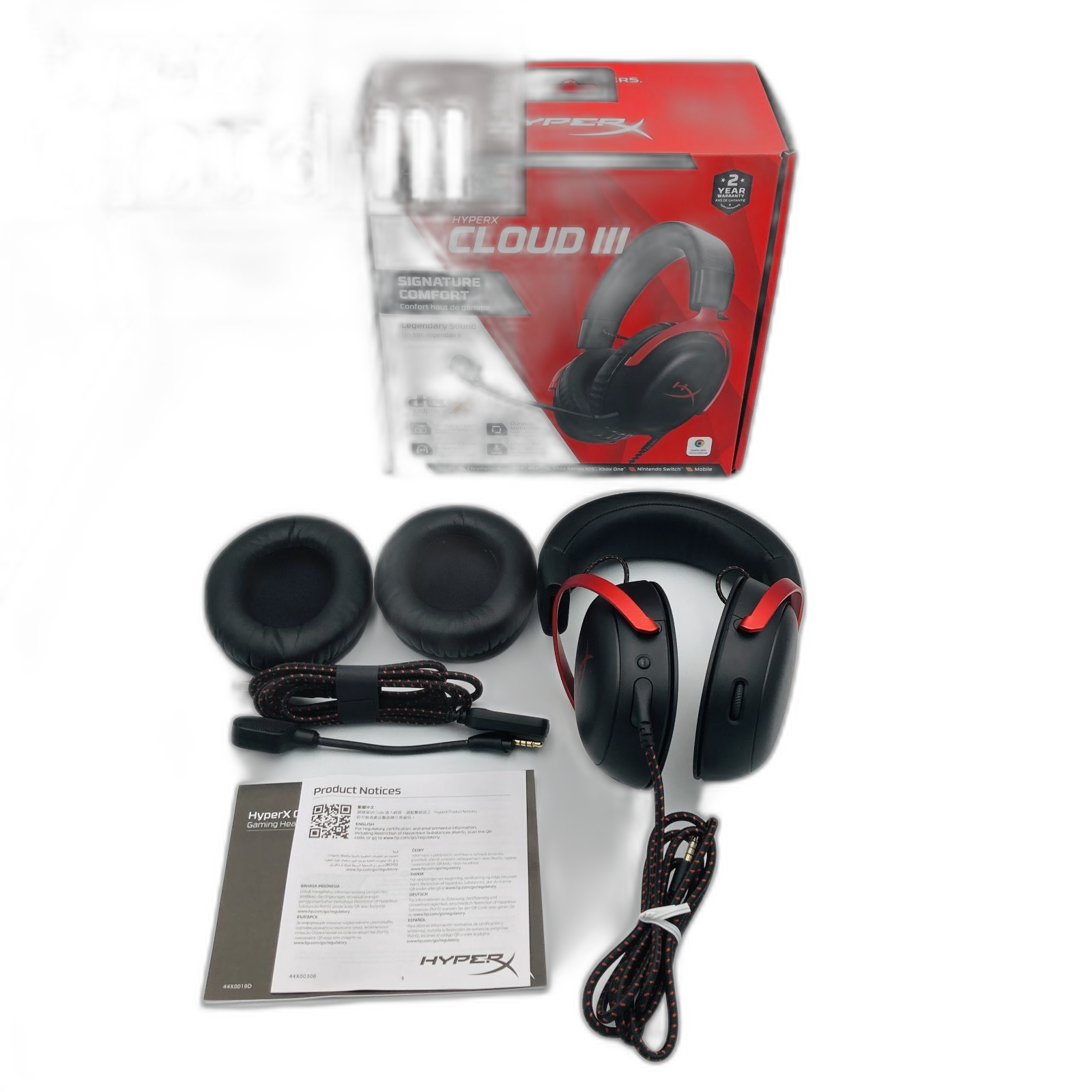 Gaming Headphone Headset Hyperx Cloud Iii 727A9Aa Dts Headphone:X Ii Pc Ps5 Ps4