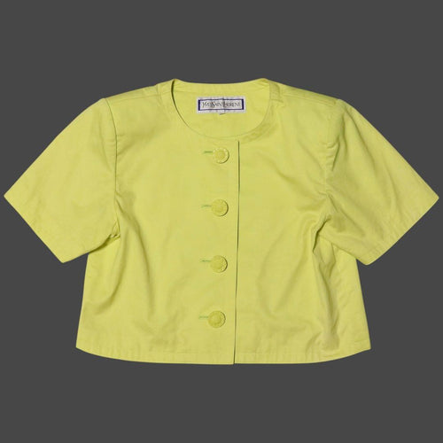 Yves Saint Laurent Collarless Jackets Ysl M 80S