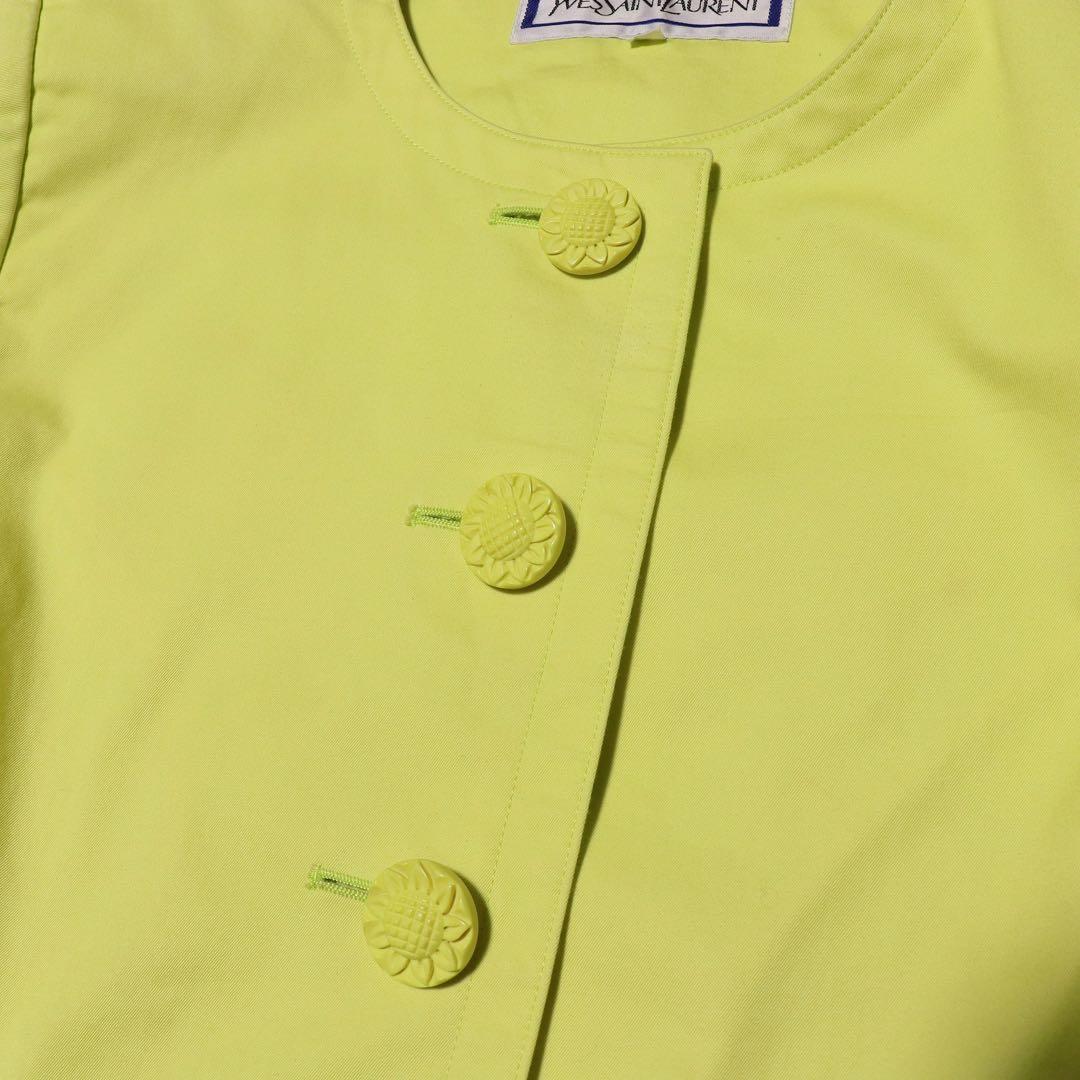Yves Saint Laurent Collarless Jackets Ysl M 80S