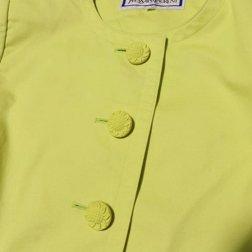 Yves Saint Laurent Collarless Jackets Ysl M 80S