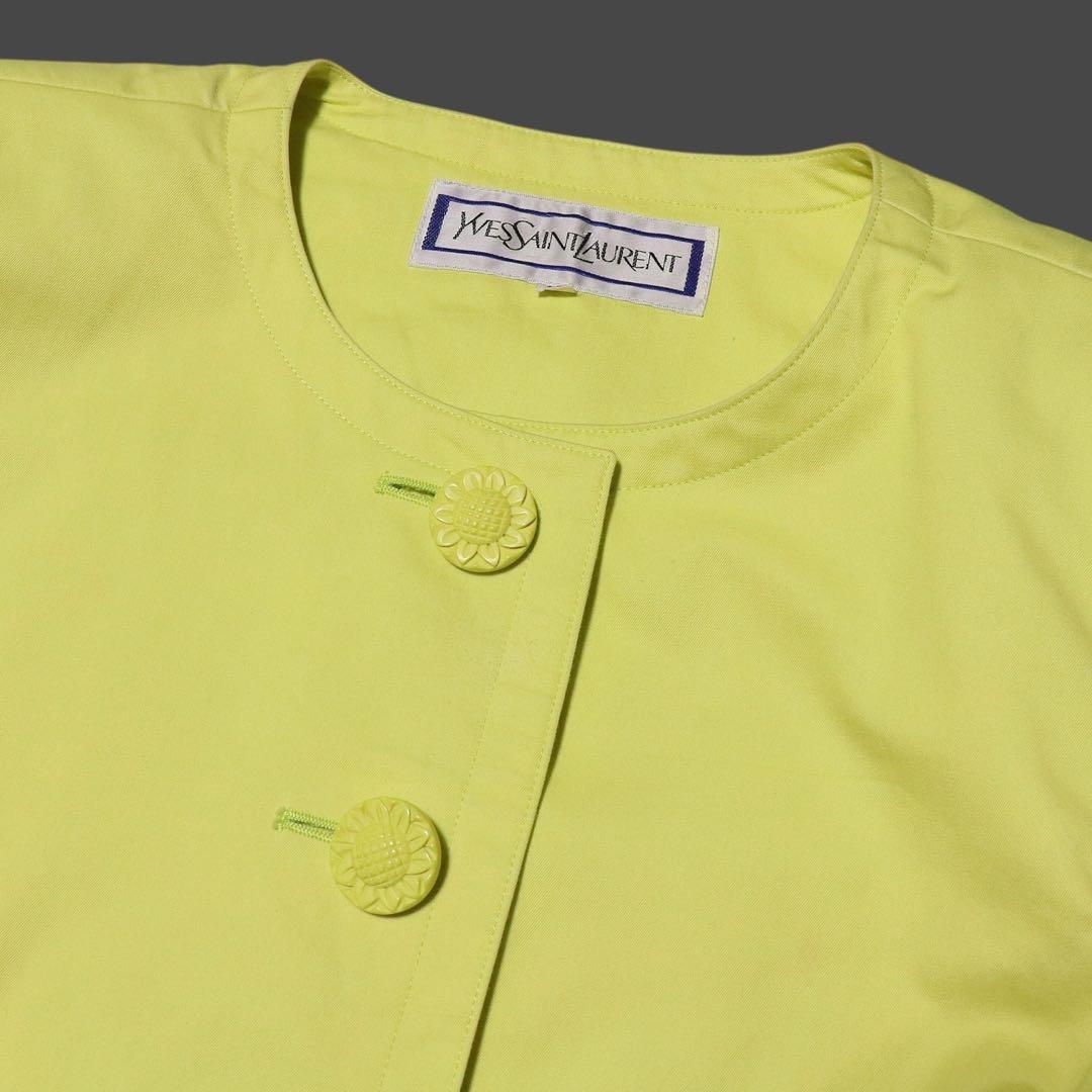 Yves Saint Laurent Collarless Jackets Ysl M 80S