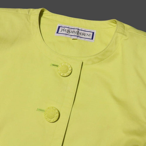 Yves Saint Laurent Collarless Jackets Ysl M 80S