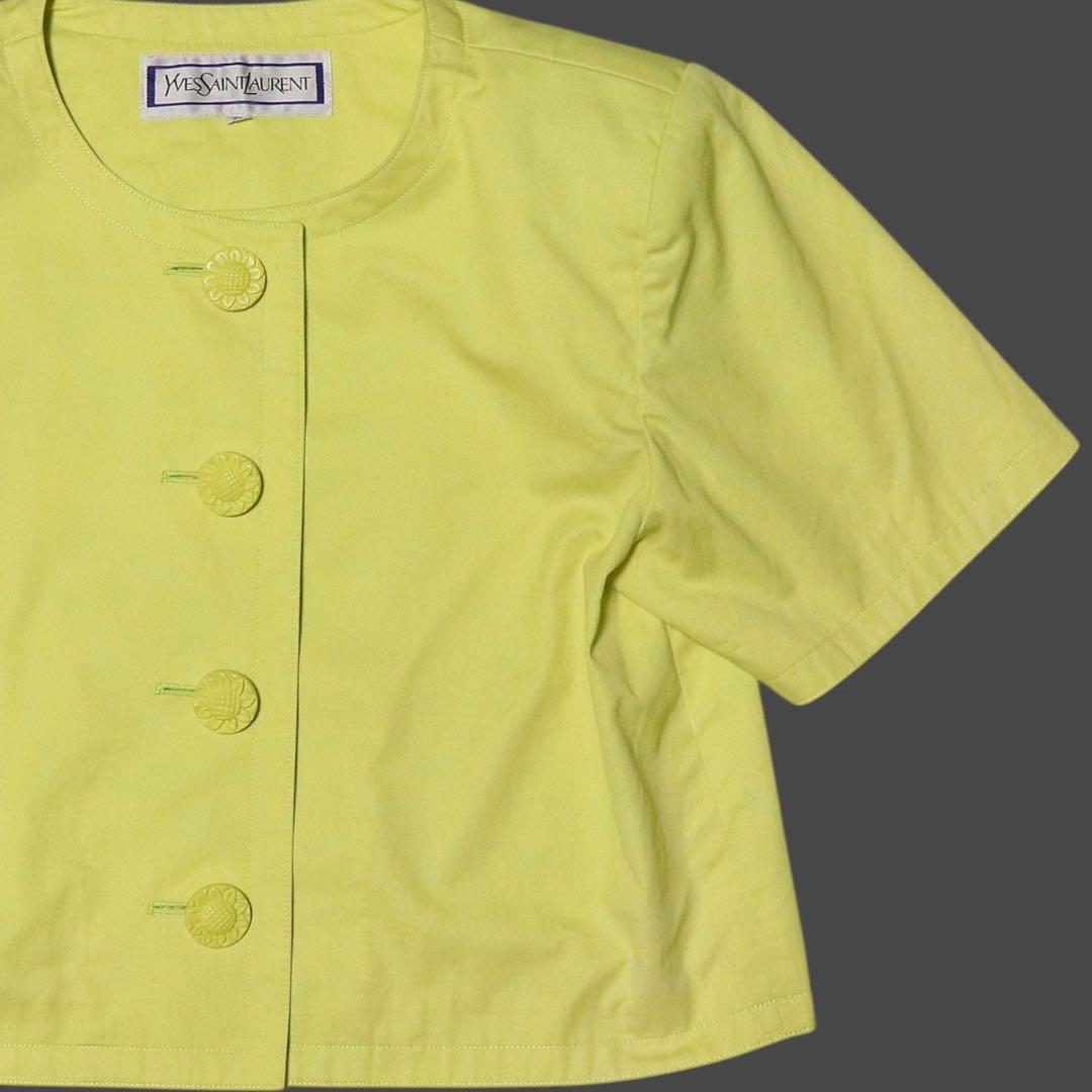 Yves Saint Laurent Collarless Jackets Ysl M 80S