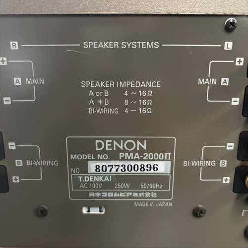 Denon Integrated Amplifiers Pma-2000Ii