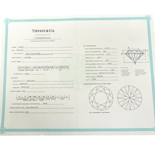 Tiffany Ring /D0.54Ct#11 A