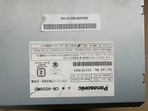 Panasonic Others Cn-H500Wd