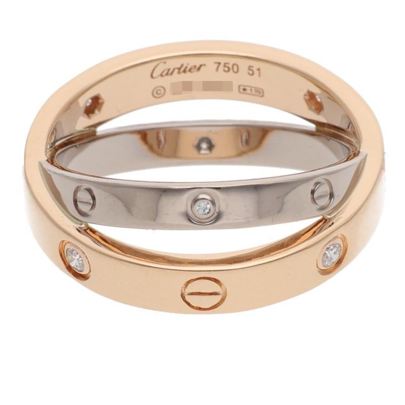 Cartier Ring K18Pg Wg 10.5
