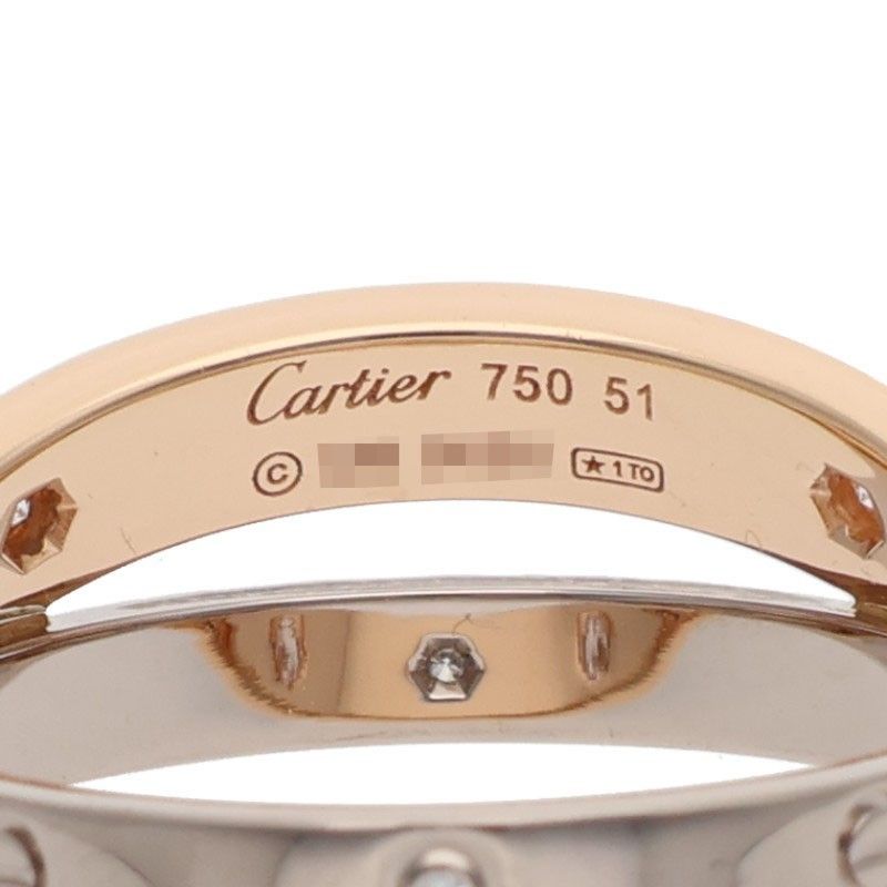 Cartier Ring K18Pg Wg 10.5
