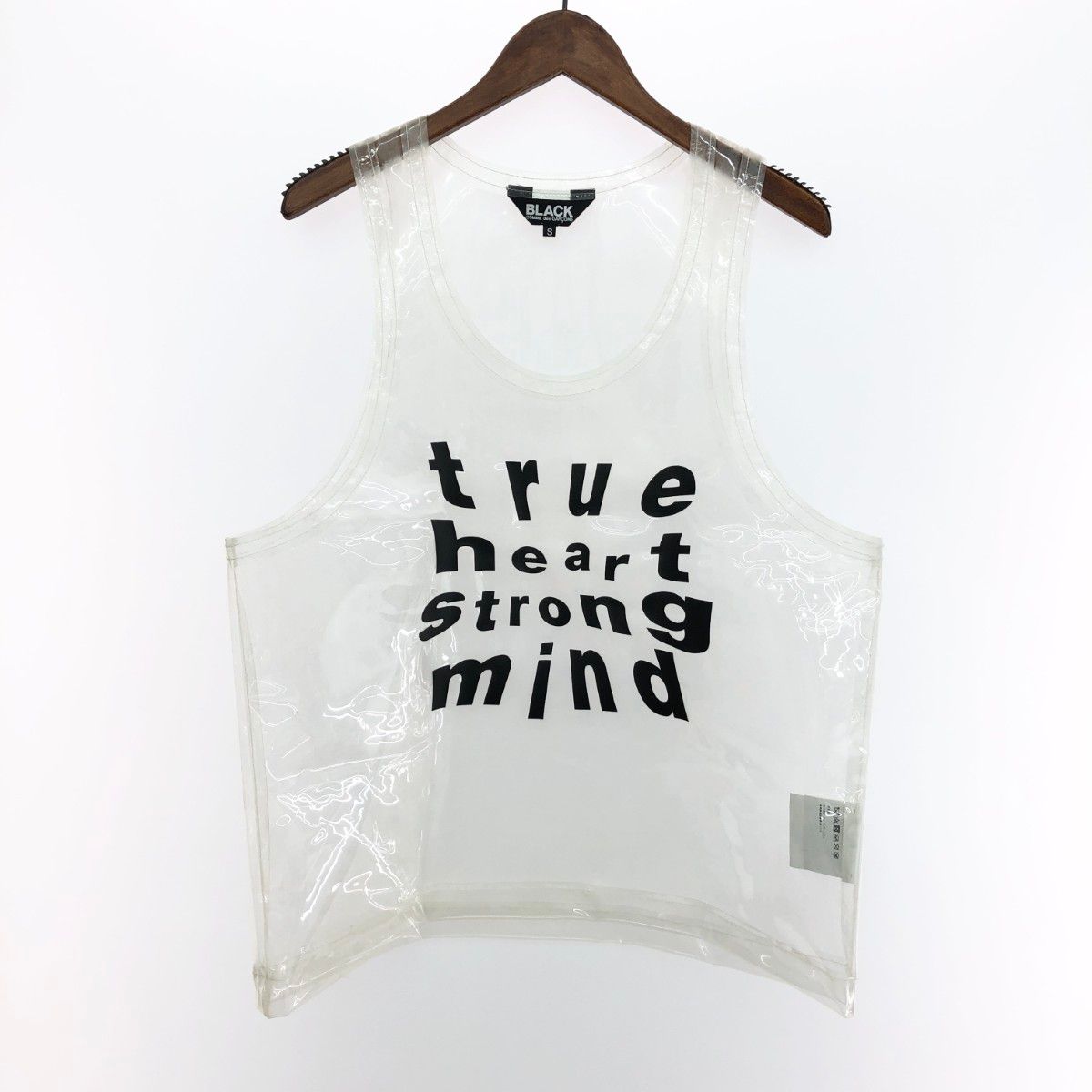 Black Comme Des Garcons Tanktop Sleeves Tops Pvc :S 1J-B002 240001195948
