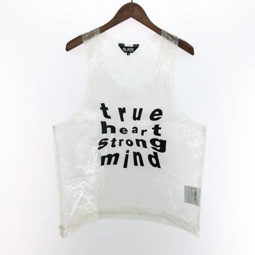 Black Comme Des Garcons Tanktop Sleeves Tops Pvc :S 1J-B002 240001195948